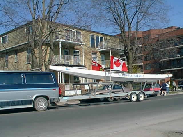 The Peterborough club's boat arrives